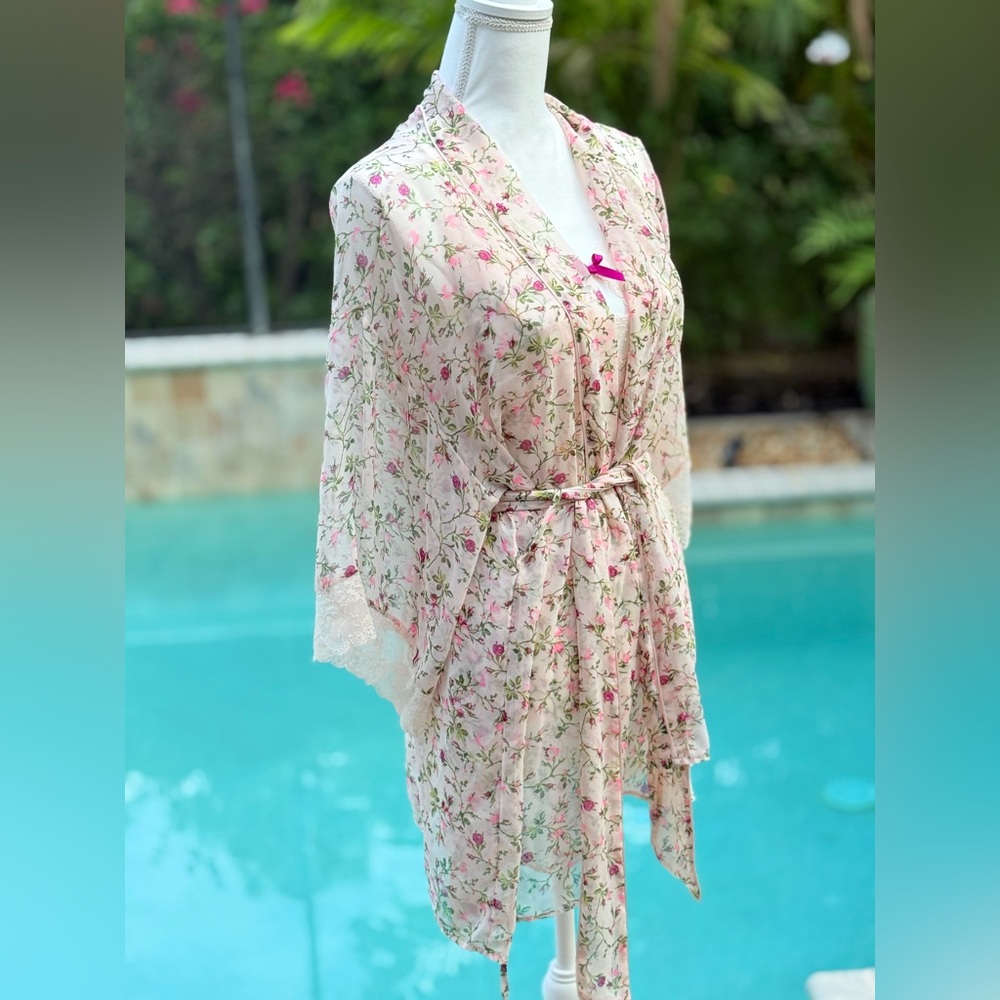 Victoria's Secret Pink Chemise with Floral Print